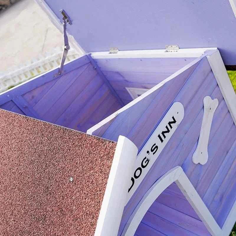 Large Solid Wood Dog House - Happy Tails - paws & love